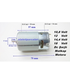 10,8 /12/14,4 /18 Volt Şarjlı Matkap Motoru Bosch Makita Dewalt