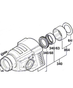 Bosch GBH 18V-26 Darbe Mekanizması Gövdesi (1600A00H7F)