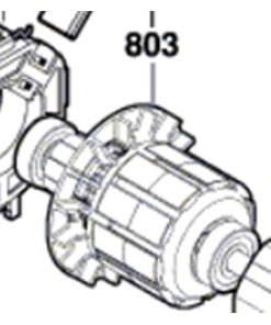 Bosch GDS 250-LI Endüvi Rotor Kollektör Pervane (1 600 A01 2PA)
