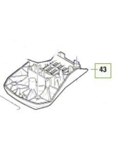 Bosch GBH 18V-45 C Fan Kapağı (1600A01D7D)