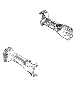 Bosch GWX 18V-15 SC Motor Gövdesi (1 605 108 2J3)