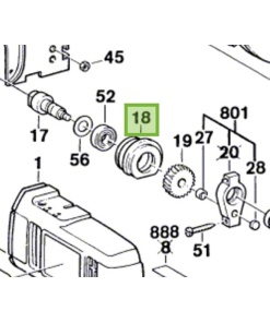 Bosch GKS 12 V Yatak Flanşı (1605820222)