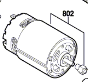 Bosch GSC 10,8 V-LI İçin Doğru Akım Motoru 10,8V (1 607 000 751)