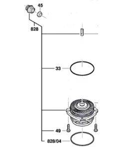 Bosch GWX 18V-15 SC Yatak Flanşı (1 607 000 D8A)