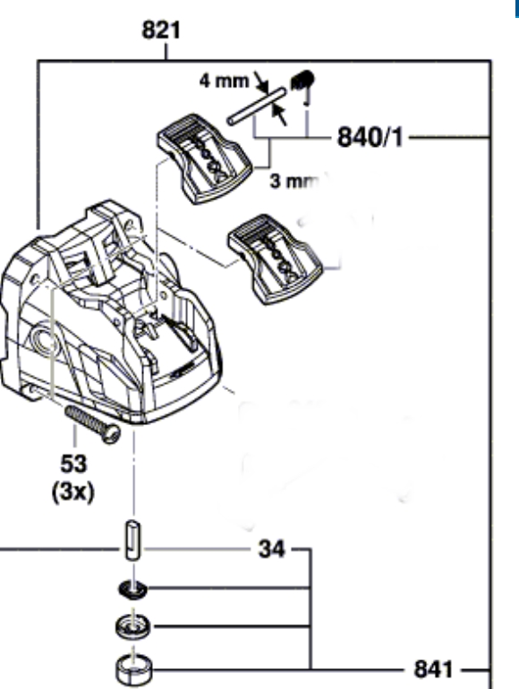 Bosch GWX 18V-15 SC Şanzıman Gövdesi (1 607 000 EA4)