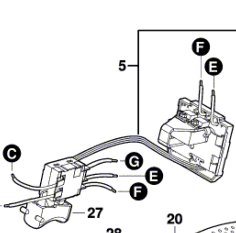 Bosch GHO 14,4 V-LI Elektronik Modül (1607233413)