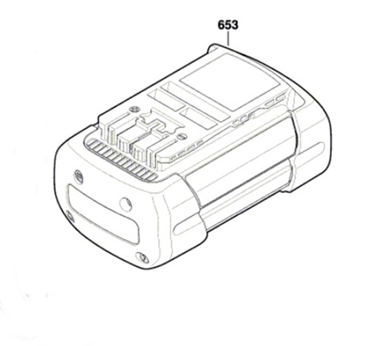 Bosch GBH 36V-LI Kartuş Akü KR 36V 6.0Ah (1607A3504S)