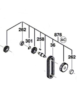 Bosch GCM 18V-305 GDC Şanzıman (1609B06756)