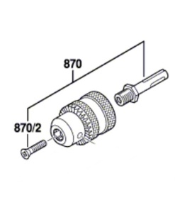 Bosch GBH 2-23 REA Mandren Şaftı 1/2 İNÇ, SDS-Plus (1613523011)