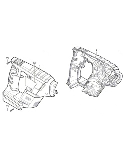 Bosch GBH 14,4 V-LI Gövde Kapağı (1615104164)