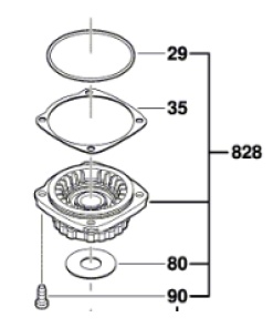 Bosch GWS 18-125 V-LI Yatak Flanşı (1 617 000 6B3)