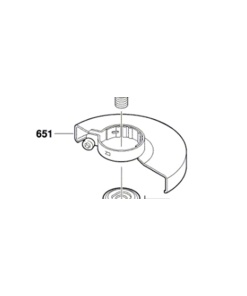 Bosch GWS 18 V-LI Için Muhafaza Kapağı Ø125 MM (1 619 P02 835)