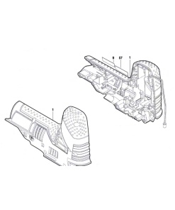 Bosch GST 12V-70 Gövde Kapağı (1619P10559)
