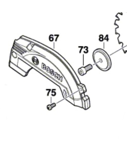 Bosch GKS 10,8 V-LI Koruyucu Kapak (1619P10740)