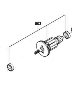 Bosch GKS 18V-57 Endüvi Rotor Kollektör Takımı (1 619 P11 898)