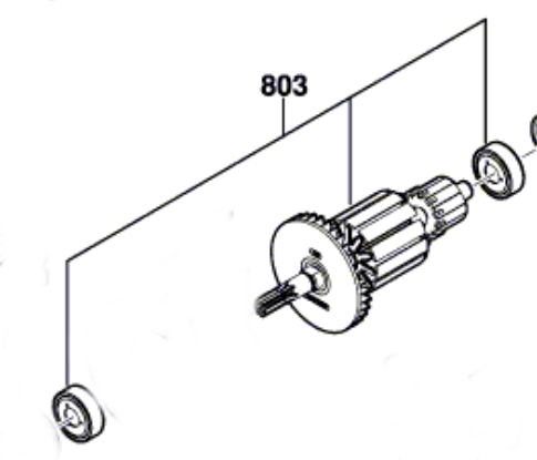 Bosch GKS 18V-57 Endüvi Rotor Kollektör Takımı (1 619 P11 898)