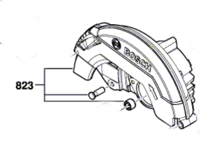 Bosch GKS 18V-57 Koruyucu Kapak Üst Parçası (1 619 P11 904)