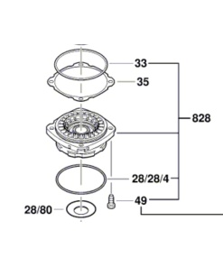 Bosch GWS 18V-10 Yatak Flanşı (1619P15775)