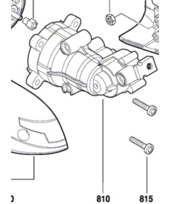 Bosch GUS 10,8 V-LI Şanzıman Gövdesi (1 619 PA2 328)
