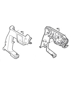 Bosch GSR 12 VET Gövde Kapağı (2605104834)