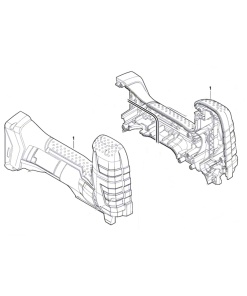 Bosch GST 18 V-LI S Gövde Kapağı (2605105213)