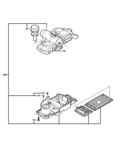 Bosch GHO 14,4 V Gövde (2605105921)
