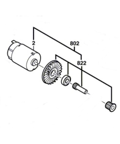 Bosch GHO 14,4 V Doğru Akım Motoru (2607022251)