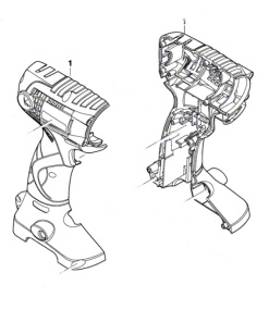 Bosch GDR 14,4 V Gövde (2609100270)