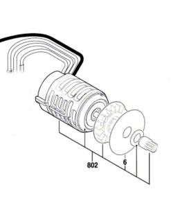 Bosch GSR 18 V-EC TE Et-Motor Grubu (2609199599)