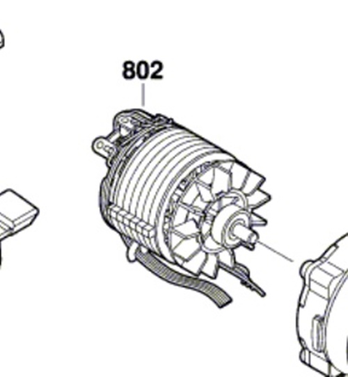 Bosch GDR 10,8 V-EC Fırçasız DC Motor (2609199661)