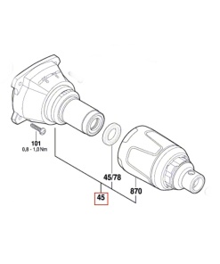 Bosch GSR 10,8 V-EC TE Şanzıman Ünitesi (2609199808)