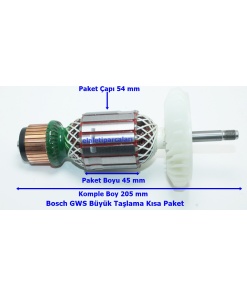 Ecico Bosch Tipi GWS 21-230 Endüvi Rotor Kollektör