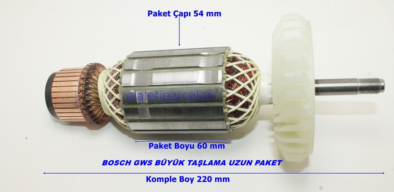 Bosch Tipi GWS 26-180 Endüvi Rotor Kollektör