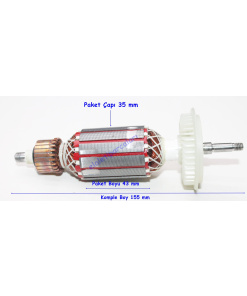 Bosch Tipi GWS 6-115 Endüvi Rotor Kollektör