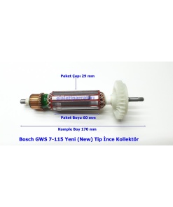 Ecico Bosch Tipi GWS 7-115 Endüvi Rotor Kollektör