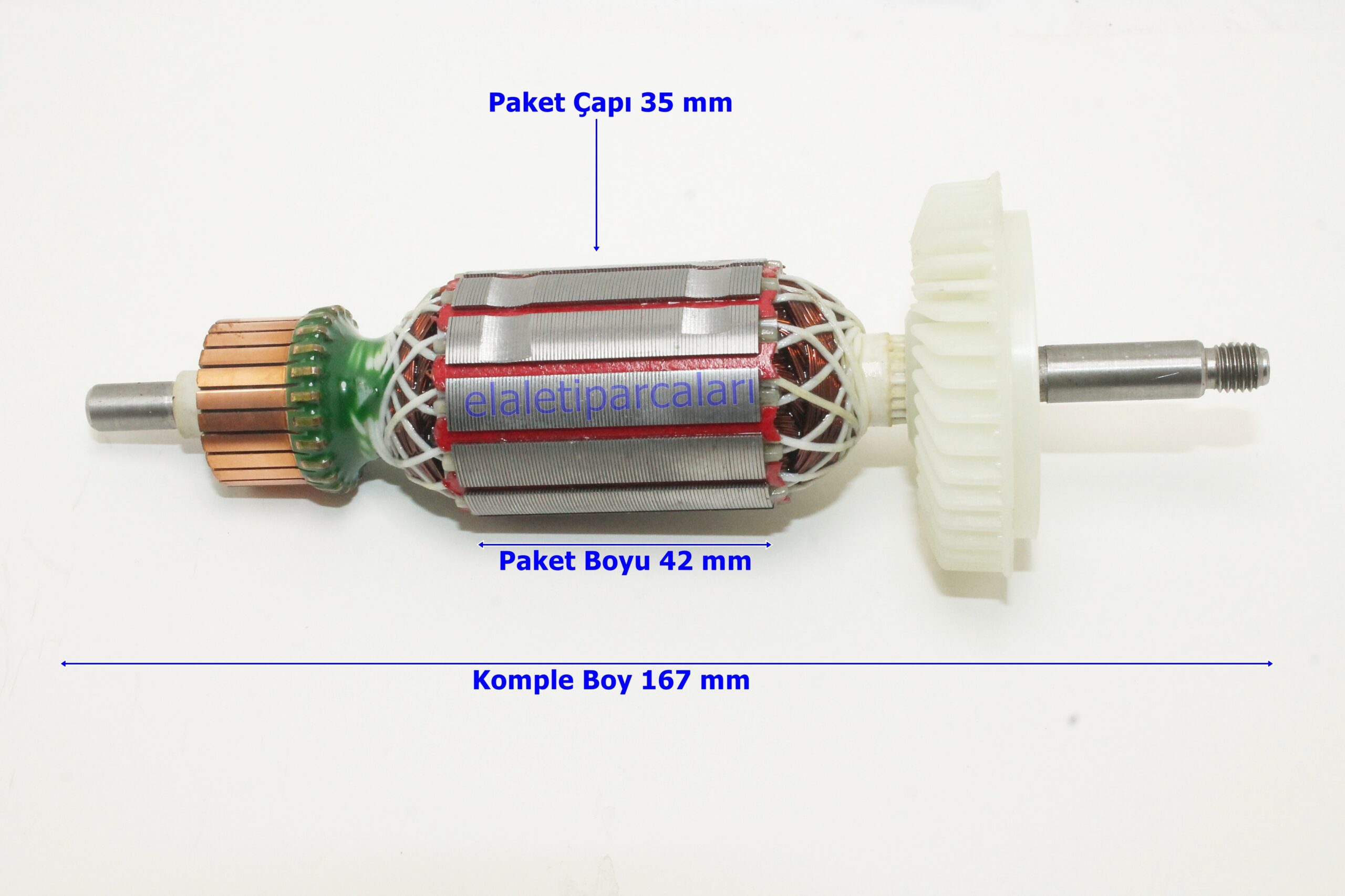DCA Bosch Tipi GWS 8-115 Endüvi Rotor Kollektör
