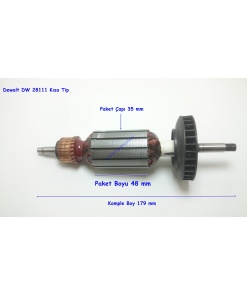 DeWalt Tipi D 28111 Endüvi Rotor Kollektör Kısa Tip