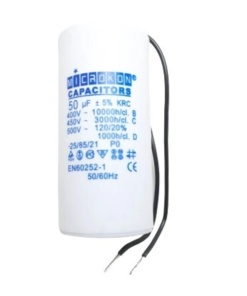 Microkon 50 mf Kondansatör 400-450 V Plastik Kablolu(Daimi)